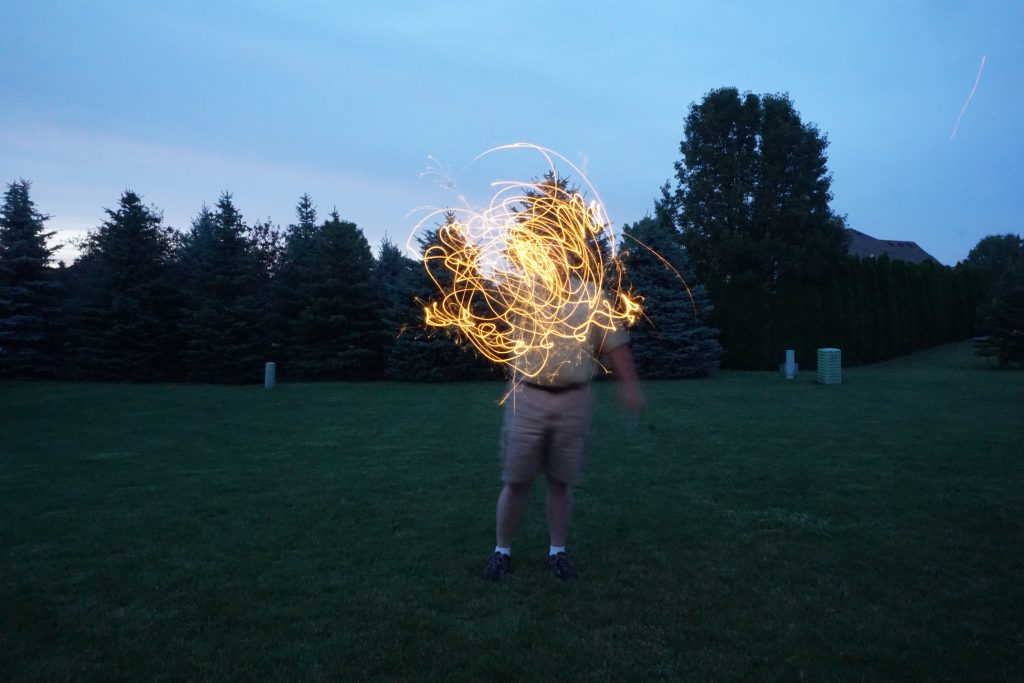 Firework Painting by Tim, Waterville, Ohio