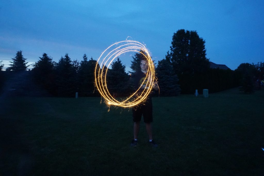 Firework Painting by Connor, Waterville, Ohio