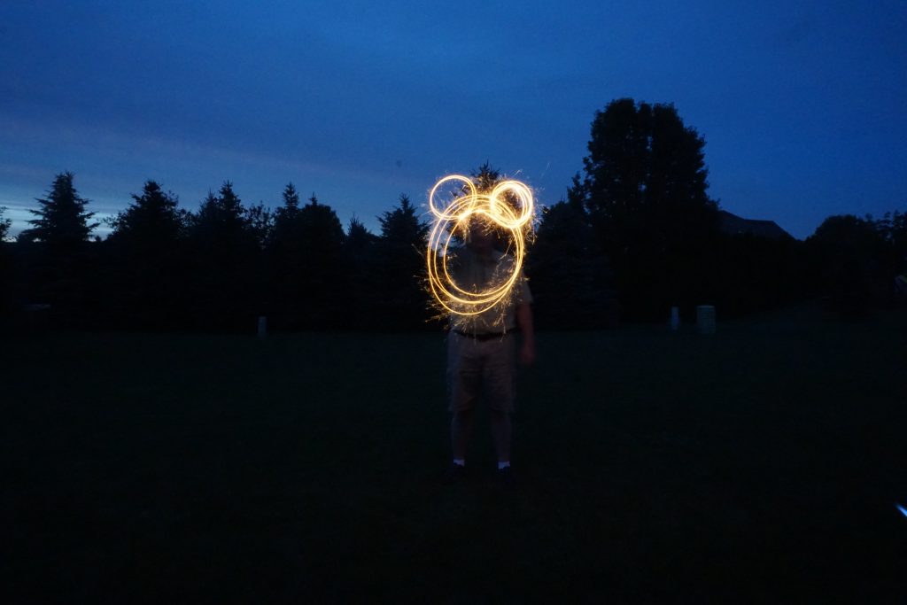 Firework Painting by Tim, Waterville, Ohio