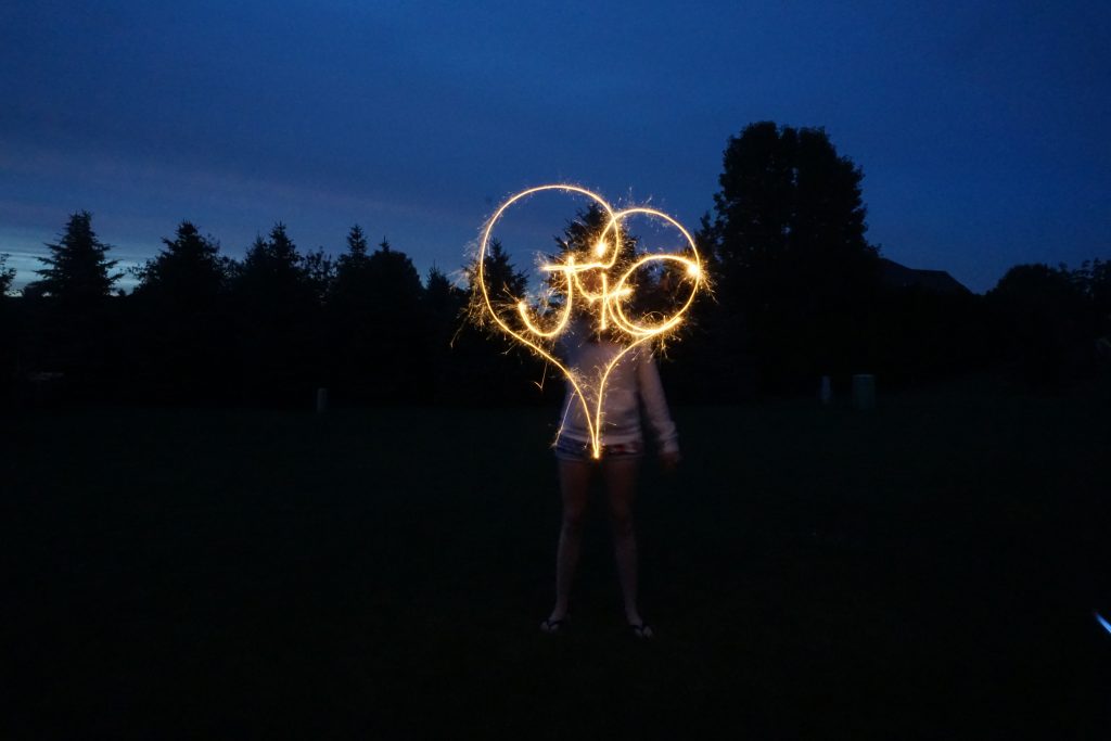 Firework Painting by Courtney, Waterville, Ohio