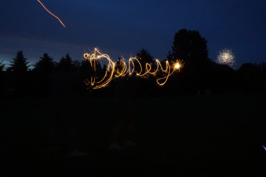 Firework Painting by Jerry, Waterville, Ohio